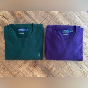 Polo Ralph Lauren Green and Purple Sweaters